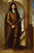 CAGNACCI, Guido Kaiser Leopold I. (1640-1705) im Kranungsharnisch oil on canvas